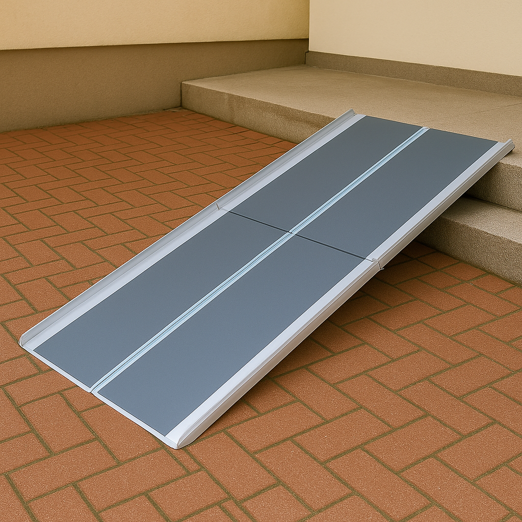 VeltoRamp Broadfold Series – Compact Aluminium Wheelchair Ramp (5 ft to 8 ft)