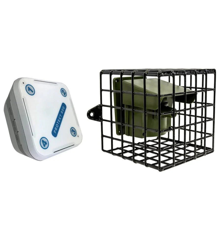 Protect 800 Long-Range Wireless Driveway Alert System – Weatherproof PIR with Theft-Resistant Cage & Customizable Lens Caps
