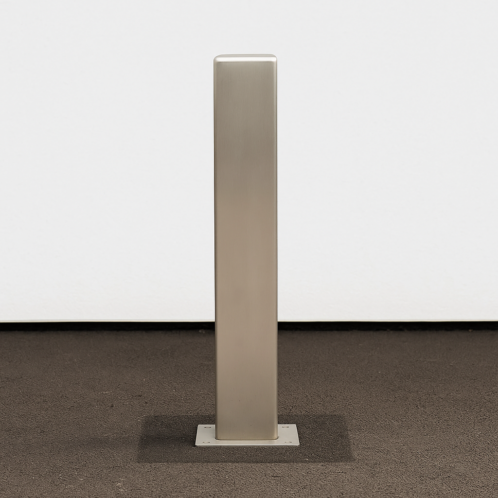 Heavy-Duty Stainless Steel Removable Security Parking Post – Lockable Bollard with Ground Spigot