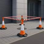 36m Retractable Cone Topper Safety Kit (KIT04) – High-Visibility Helix Cones for Maximum Safety