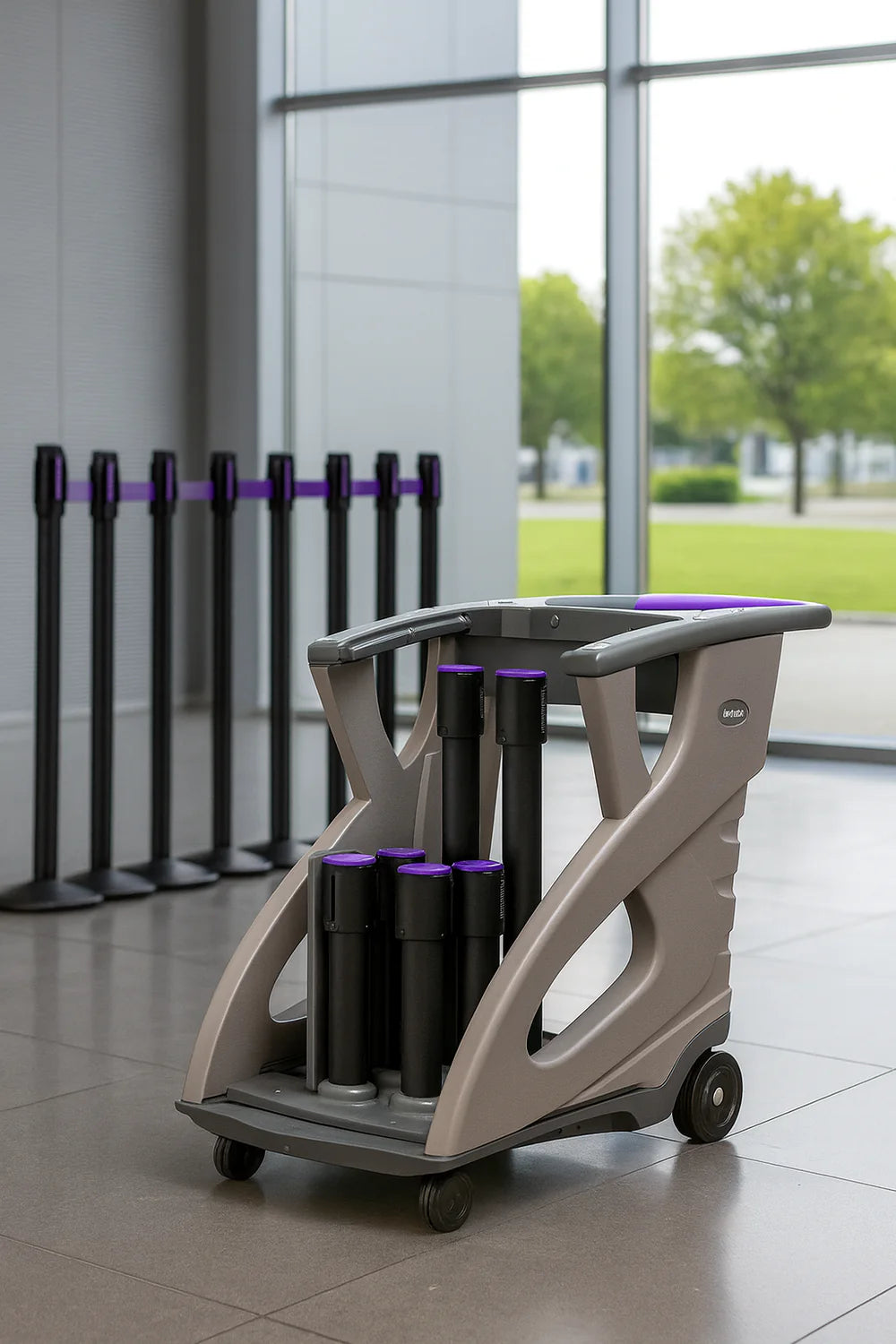 BarrierPlus Q Purple Unicart – Heavy-Duty Modular Multi-Purpose Trolley (100kg Capacity, Easy Assembly, Superior Suspension)