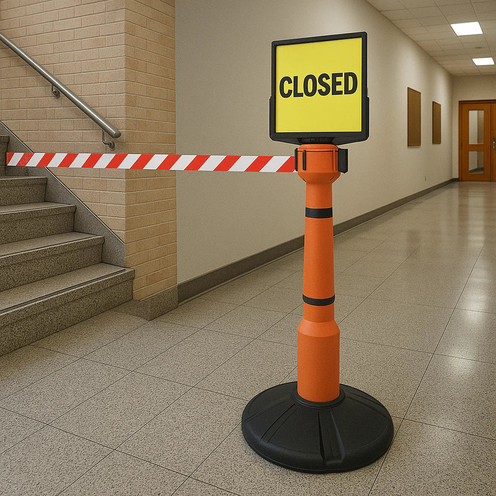 XS Retractable Barrier Unit – Premium Indoor Safety Solution
