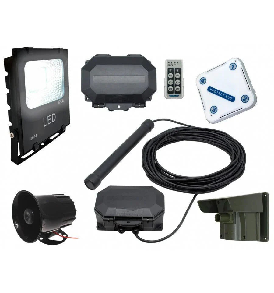 Protect-800 Security Floodlight & Siren Driveway Alarm Kit