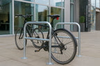 BiltHaus Cycle Stand – 48mm Ø | Secure 2-Bike Rack | Galvanised or Stainless Steel | Ragged or Flanged Fixings