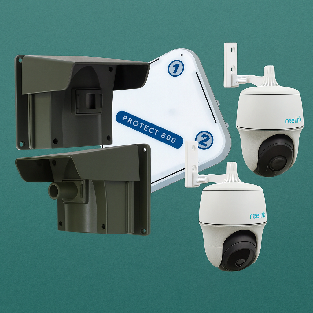 Protect 800 Driveway Alert & Pan-Tilt Wi-Fi Camera Home Security Kit