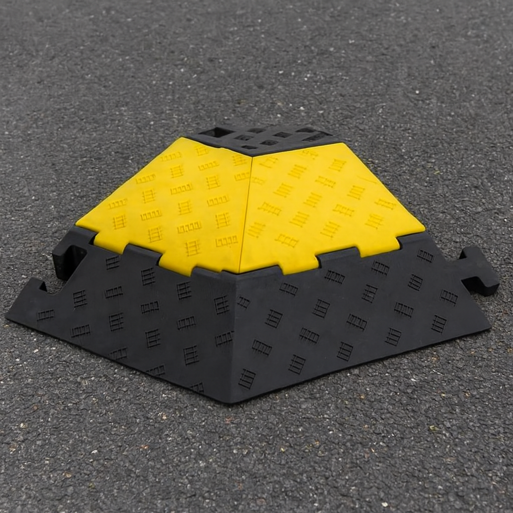 Hose Ramp 2 – Extra Heavy-Duty 2-Channel Cable Protector Ramp for HGVs, Forklifts & Industrial Sites