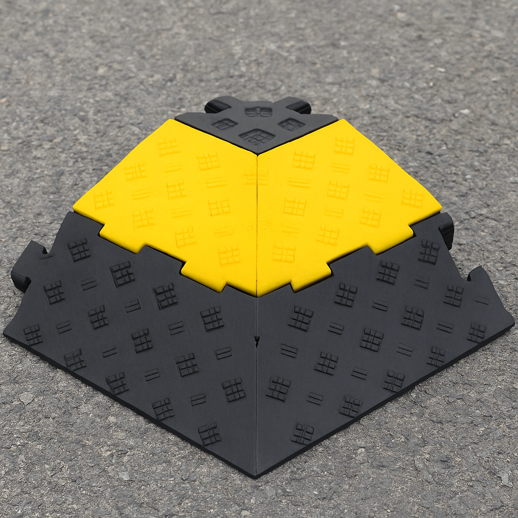 Hose Ramp 2 – Extra Heavy-Duty 2-Channel Cable Protector Ramp for HGVs, Forklifts & Industrial Sites