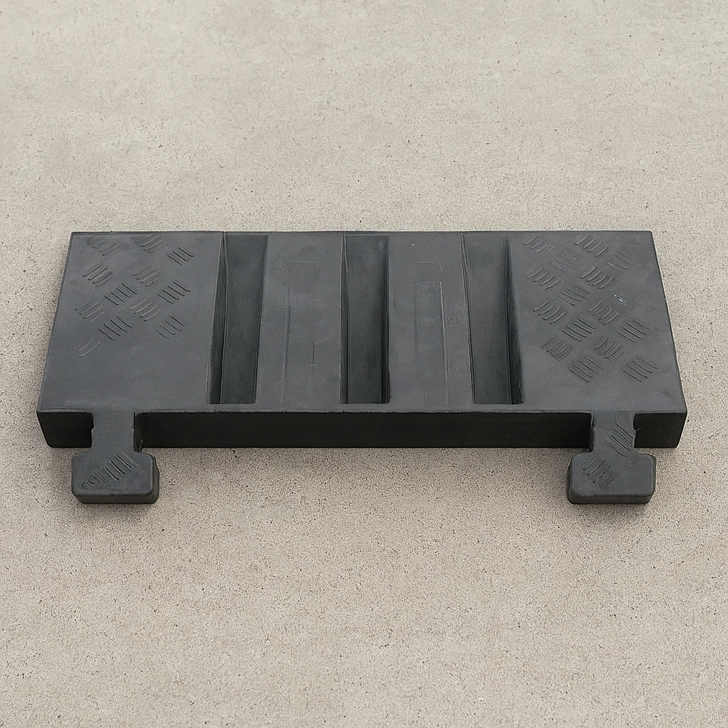 Hose Ramp 2 – Extra Heavy-Duty 2-Channel Cable Protector Ramp for HGVs, Forklifts & Industrial Sites