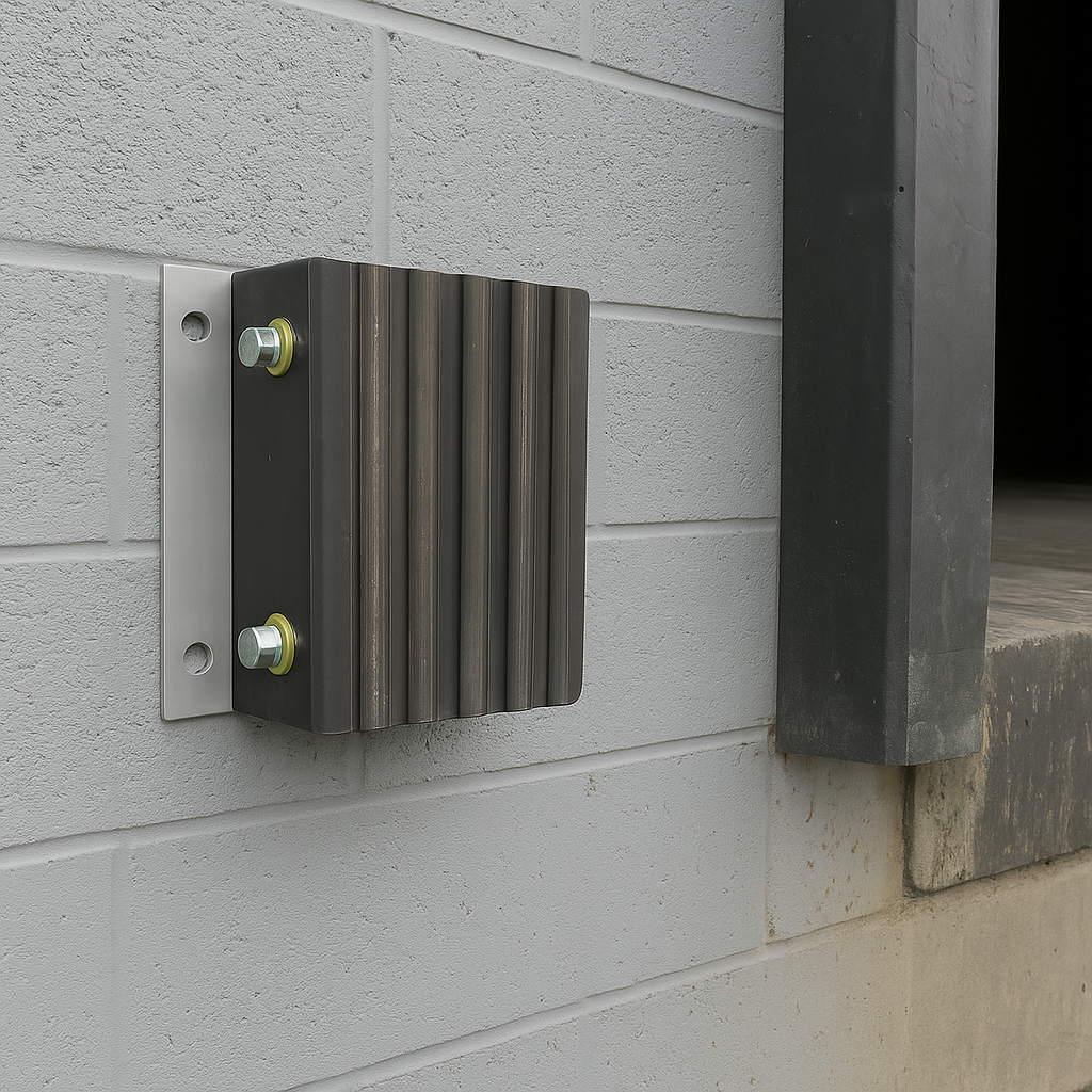 Heavy-Duty Poly Laminated Rubber Dock Bumper – 300 x 380 x 105 mm | Maximum Impact Protection for Loading Bays
