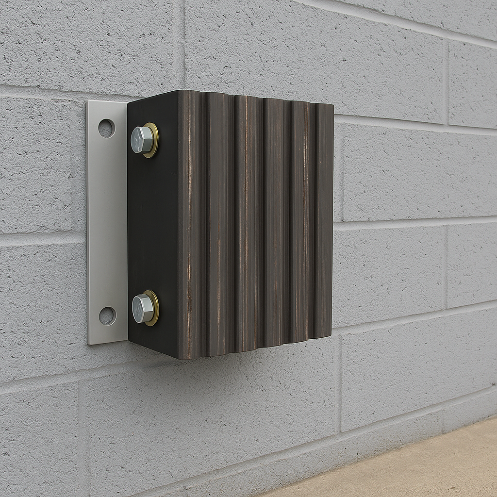 Heavy-Duty Poly Laminated Rubber Dock Bumper – 300 x 380 x 105 mm | Maximum Impact Protection for Loading Bays