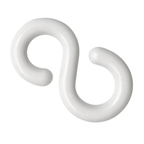 Barrier Chain Links & S-Hooks – Heavy-Duty Plastic Connectors (Pack of 10)