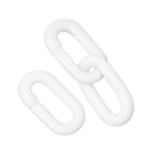 Barrier Chain Links & S-Hooks – Heavy-Duty Plastic Connectors (Pack of 10)