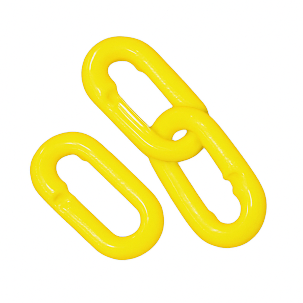 Barrier Chain Links & S-Hooks – Heavy-Duty Plastic Connectors (Pack of 10)