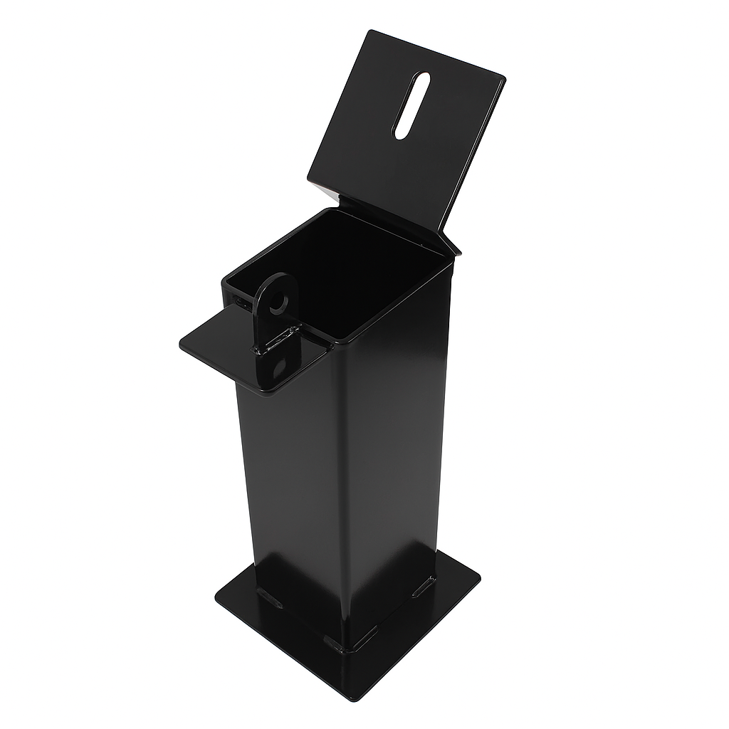 Premium Ground Base with Hinged Lid for Removable Security Posts & Bollards – Durable, Safe & Trip-Free