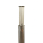 100mm Telescopic Galvanised Security Post – Heavy-Duty Driveway Bollard with Anti-Theft Lock