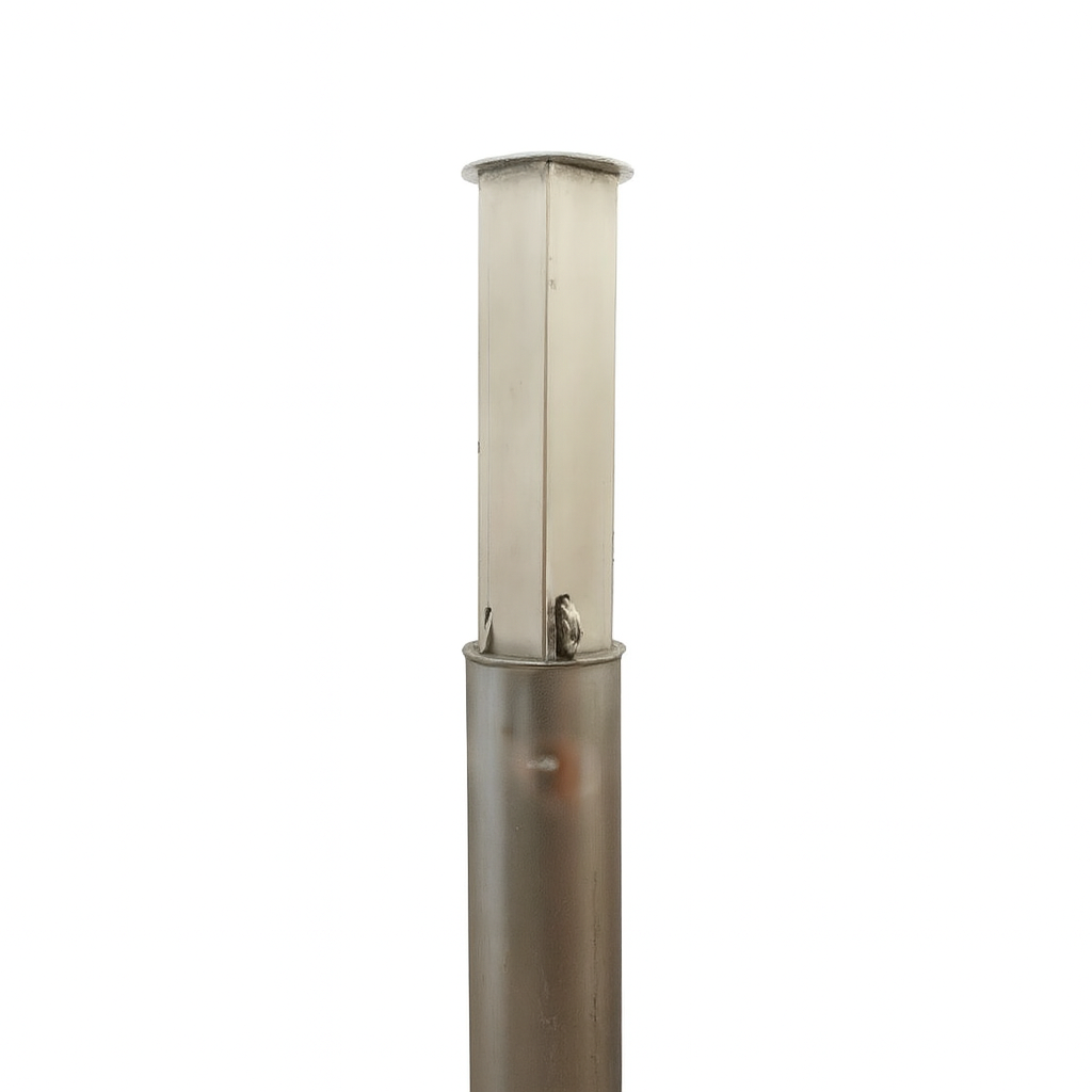100mm Telescopic Galvanised Security Post – Heavy-Duty Driveway Bollard with Anti-Theft Lock