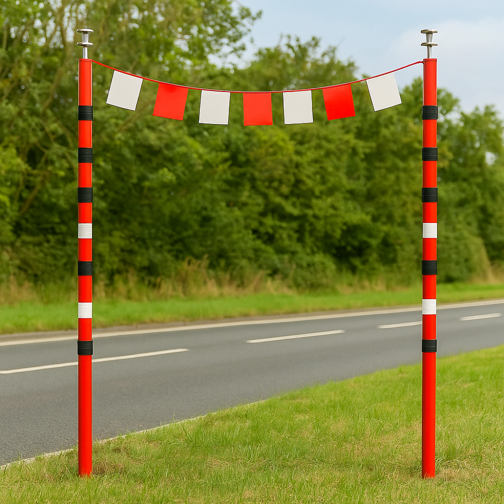 GS6 Telescopic Poles & Bunting – Height Safety Kit