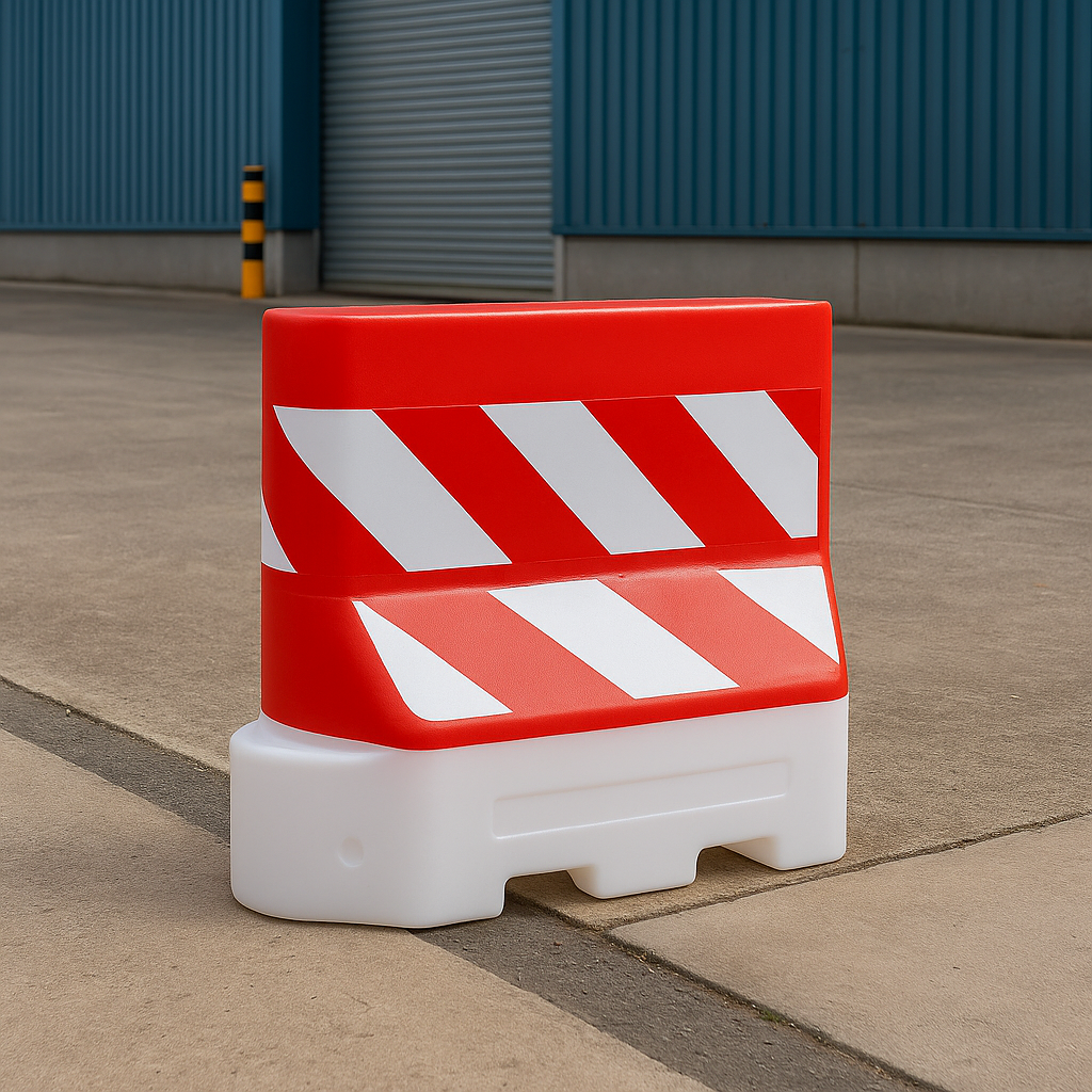 Red EVO Water-Filled Angle Corner Barrier