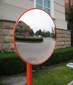 External Convex Safety Mirror with Hood – Ideal for Car Parks & Loading Bays