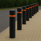 Heavy-Duty Galvanised Steel Core Fixed Bollard – Anti-Ram Security Post for Site Protection & Access Control