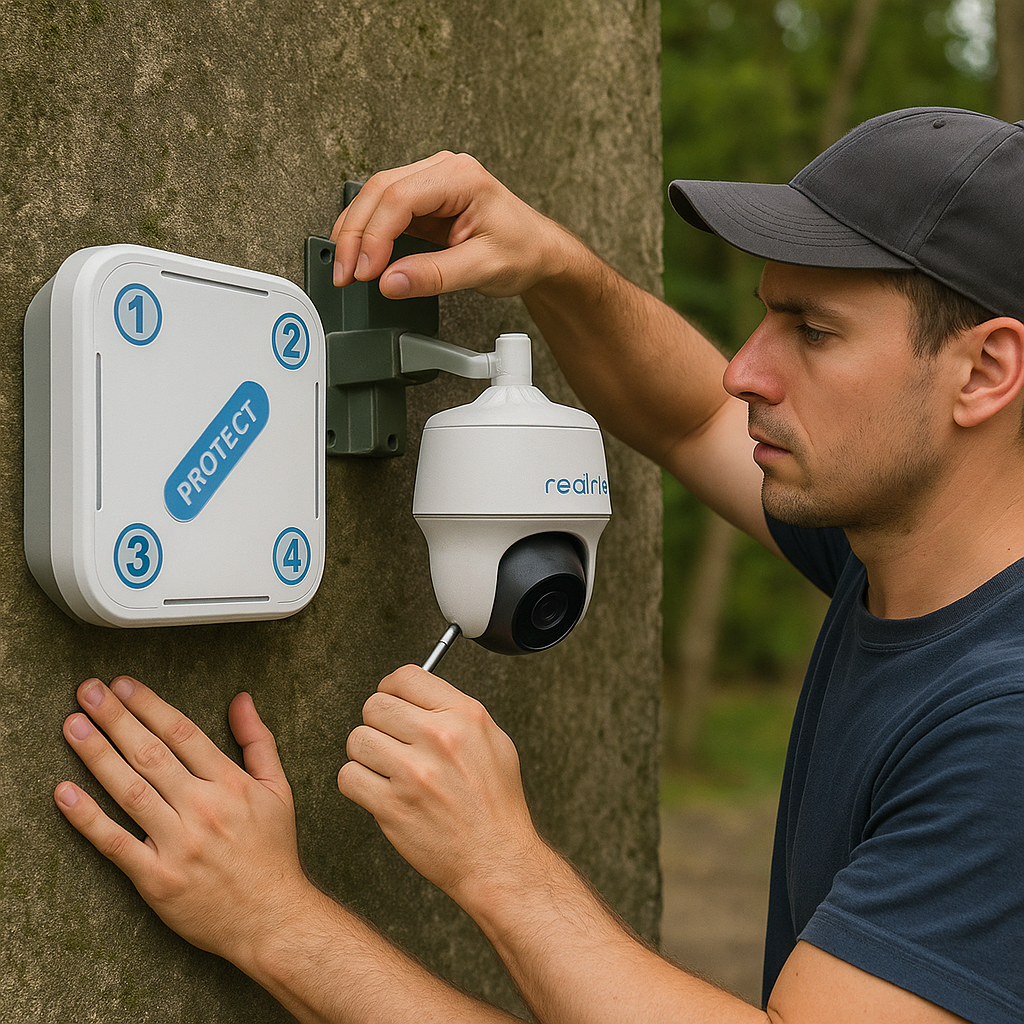 Driveway Alert & Battery Wi-Fi Pan & Tilt Camera Home Kit