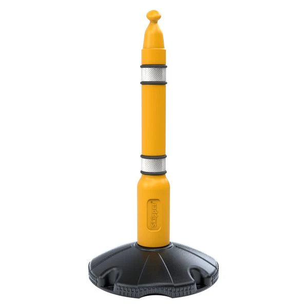 Retractable Barrier Post & Base System – Heavy-Duty 9m Tape for Crowd Control, Events, Construction & Public Safety