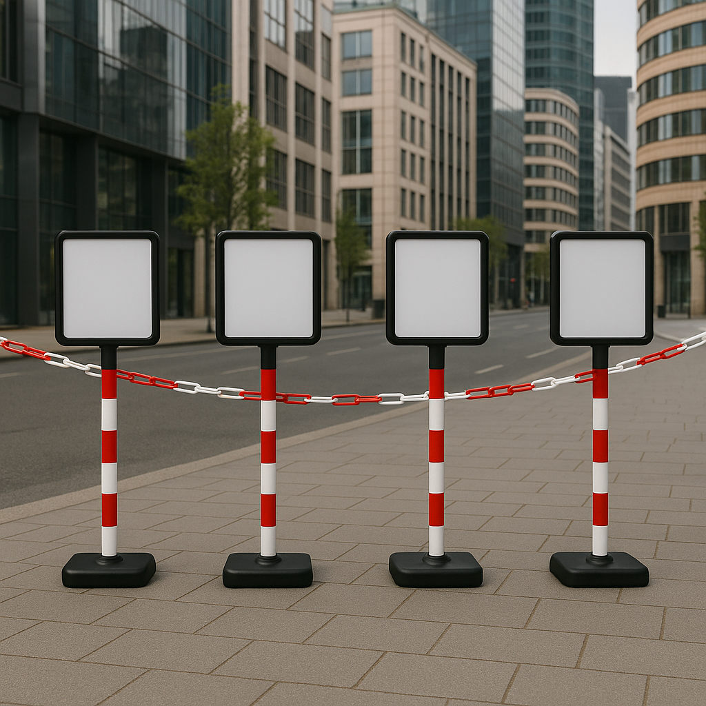 Plastic Post with A4 Sign Holder – Freestanding Safety & Information Display