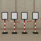 Plastic Post with A4 Sign Holder – Freestanding Safety & Information Display