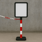 Plastic Post with A4 Sign Holder – Freestanding Safety & Information Display