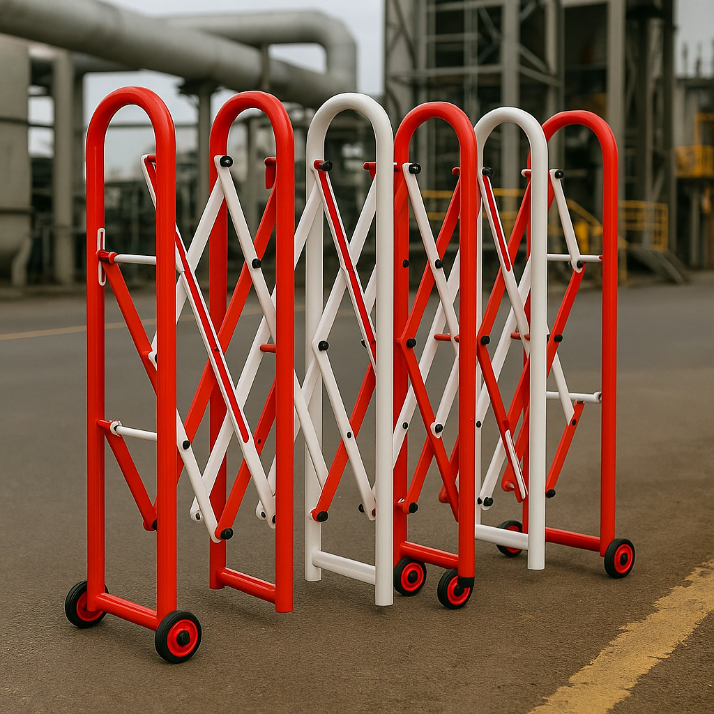 Wardiron InstaGate IG4 – 4 ft Collapsible Safety Barrier • High-Visibility Red/White • Lightweight & Expandable