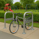 Premium RevoPort Cycle Stand with Integrated Signage – Secure Bike Parking for 2 Bicycles | Galvanised, Stainless Steel, or Powder-Coated