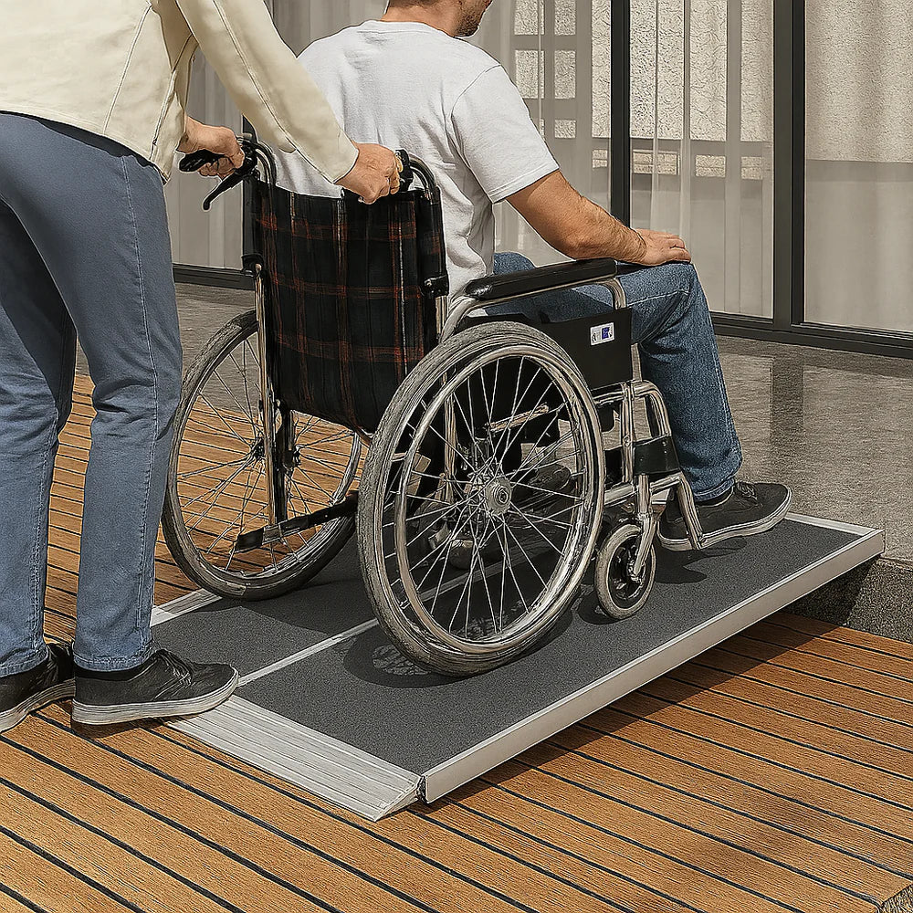Premium VeltoRamp Lifestyle Folding Wheelchair Ramp – Lightweight, Portable, Multi-Fold (6ft to 9ft)