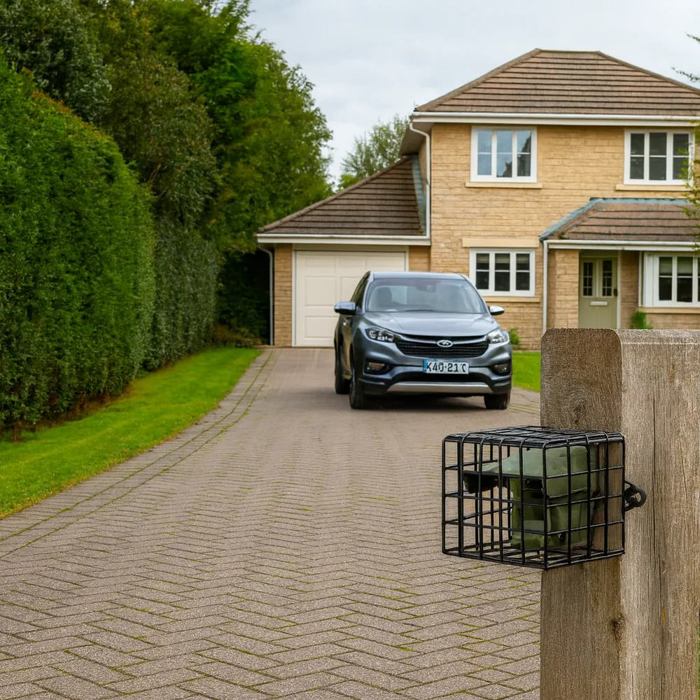 Protect 800 Long-Range Wireless Driveway Alert System – Weatherproof PIR with Theft-Resistant Cage & Customizable Lens Caps