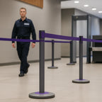 SafeLine 9m Retractable Belt Barrier – Premium Queue & Safety Control System for Events, Retail & Security