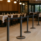 SafeLine 9m Retractable Belt Barrier – Premium Queue & Safety Control System for Events, Retail & Security