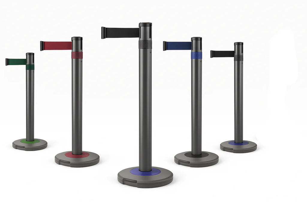 SafeLine 9m Retractable Belt Barrier – Premium Queue & Safety Control System for Events, Retail & Security