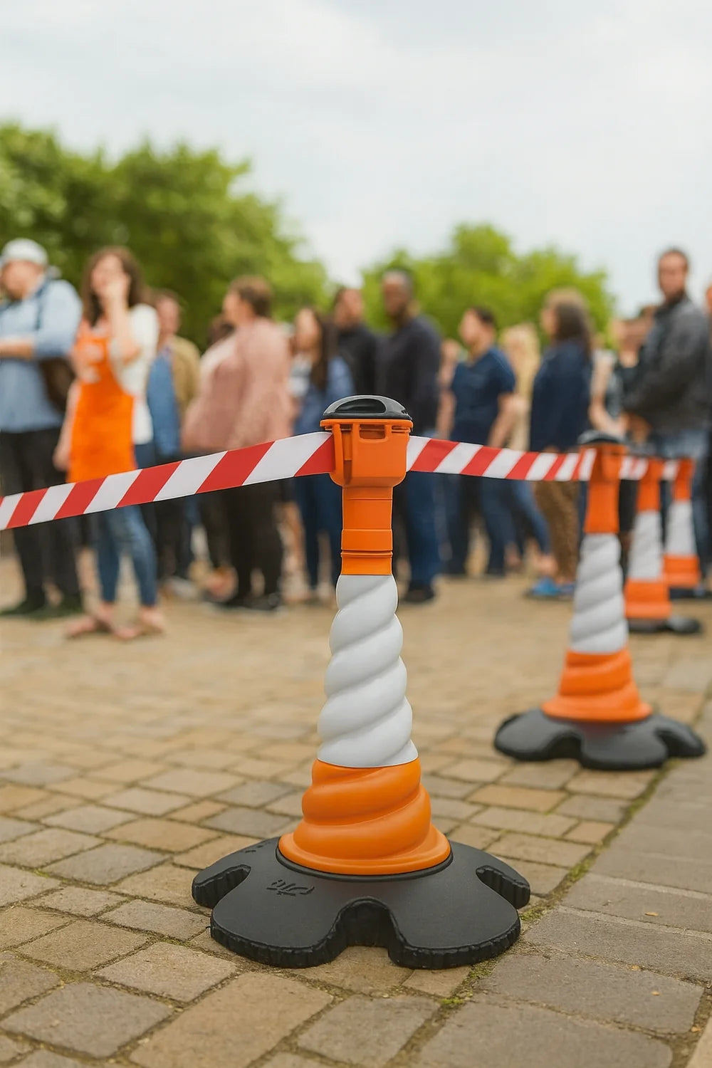 Heavy-Duty Road Cone – 750mm – Wind-Deflecting Design with High-Visibility Reflective Sleeve for Traffic, Events & Safety Zones