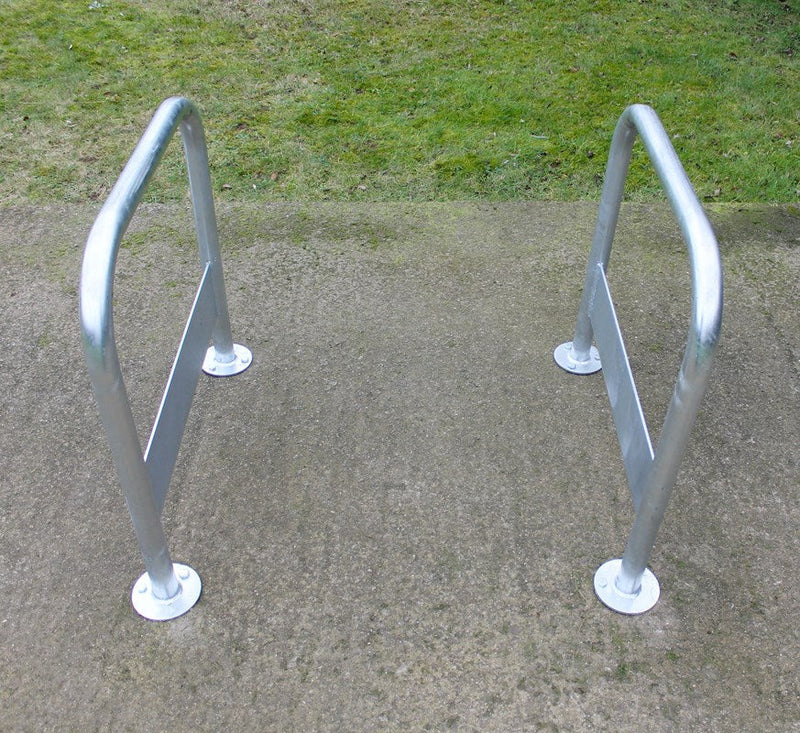 Premium RevoPort Cycle Stand with Integrated Signage – Secure Bike Parking for 2 Bicycles | Galvanised, Stainless Steel, or Powder-Coated