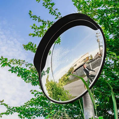 Weatherproof Indoor & Outdoor Convex Traffic Mirror with Adjustable Holder – Enhanced Safety & Visibility
