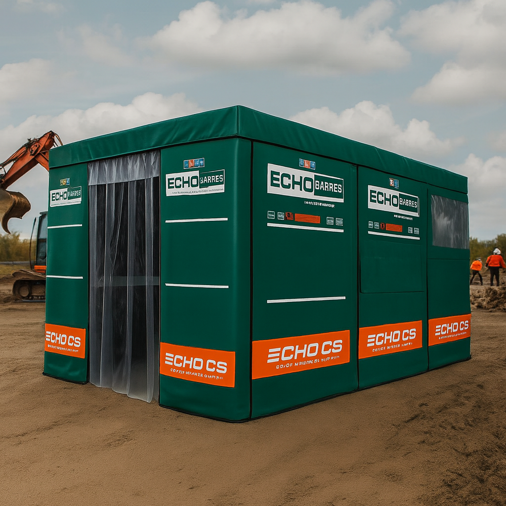 Echo Barrier CS Compact Cutting Station – Portable Acoustic Enclosure | 40dB Noise Reduction | Fire-Resistant