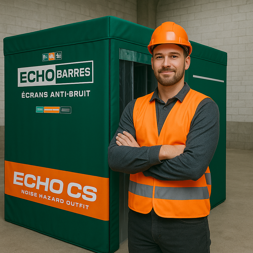 Echo Barrier CS Compact Cutting Station – Portable Acoustic Enclosure | 40dB Noise Reduction | Fire-Resistant