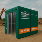 Echo Barrier CS Compact Cutting Station – Portable Acoustic Enclosure | 40dB Noise Reduction | Fire-Resistant