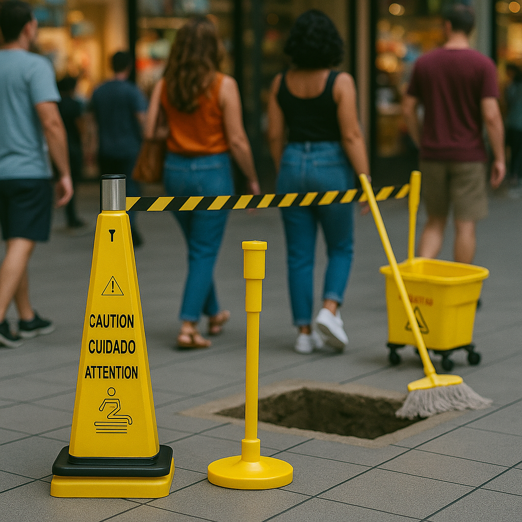 Rubbermaid Portable Barricade “Caution” Safety Cone System – Compact, Modular Traffic & Hazard Control (101 cm × 32 cm × 32 cm)