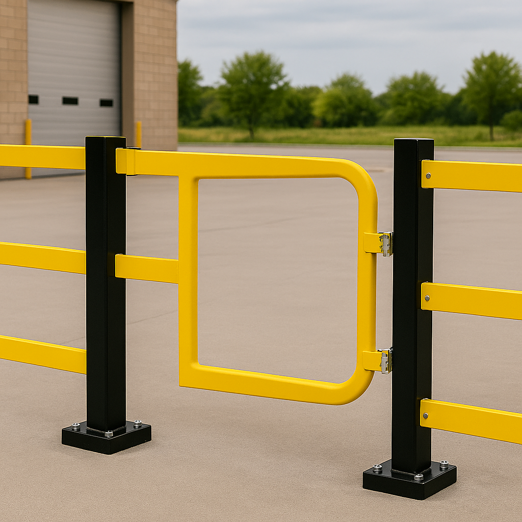 Secure Access Gate for Hybrid Railing Systems – Heavy-Duty Steel with Self-Closing Function