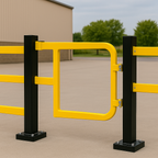 Secure Access Gate for Hybrid Railing Systems – Heavy-Duty Steel with Self-Closing Function