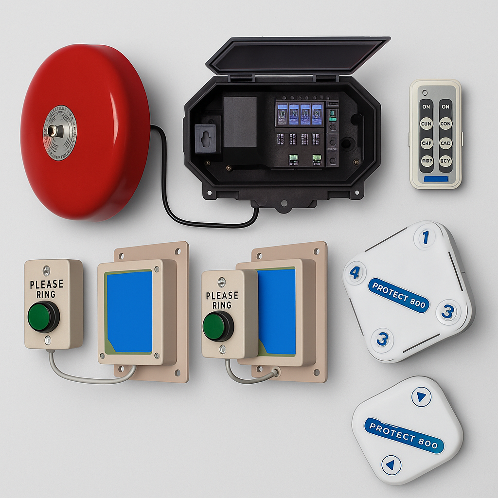 Protect-800 Twin Wireless Commercial Door Bell Kit