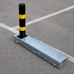 Fold Away (Coffin) Parking Post – Black & Yellow