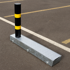 Fold Away (Coffin) Parking Post – Black & Yellow
