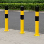 Black Bull Heavy-Duty Bollard Type L – 1200mm Steel Surface-Fix Safety Post for Impact Protection