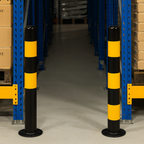 900mm High-Visibility Black & Yellow Steel Bollard – 60mm–193mm Diameter | Durable Traffic & Parking Safety Post